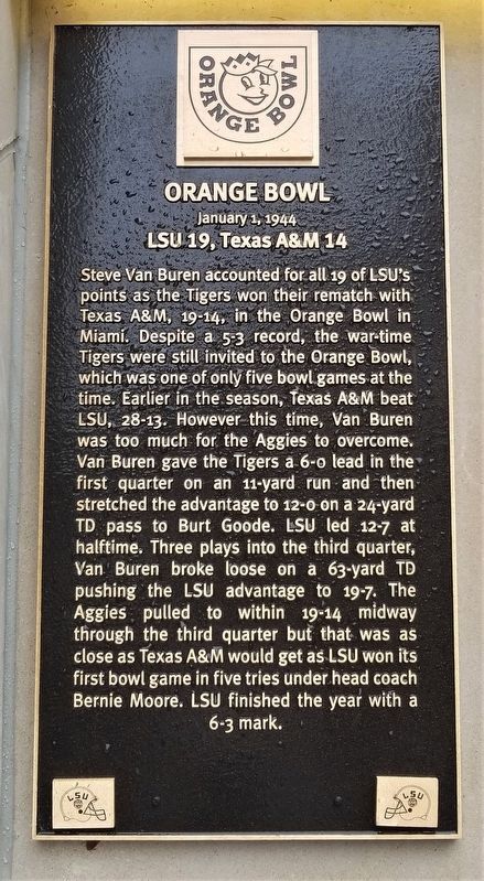 Orange Bowl Marker image. Click for full size.