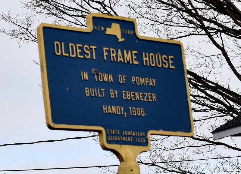 Oldest Frame House Marker image. Click for full size.