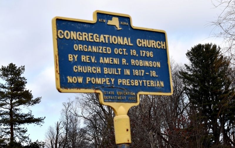 Congregational Church Marker image. Click for full size.