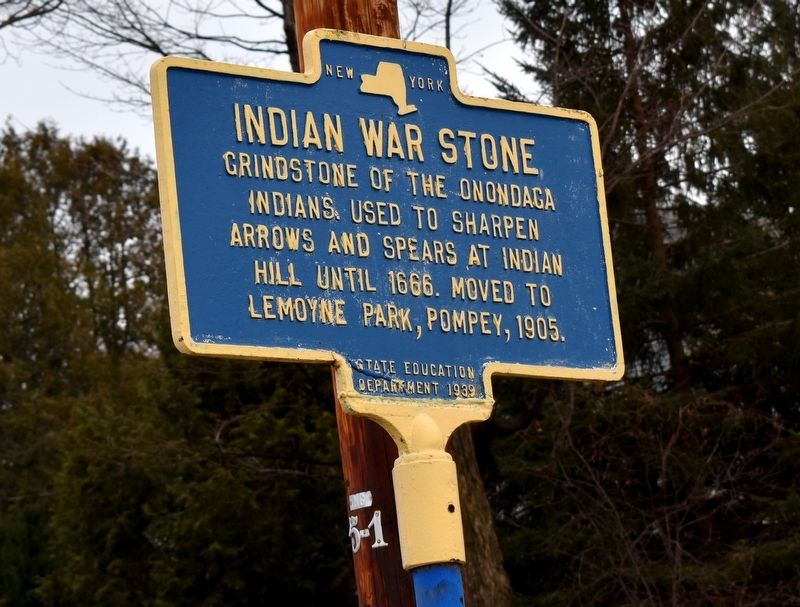 Indian War Stone Marker image. Click for full size.