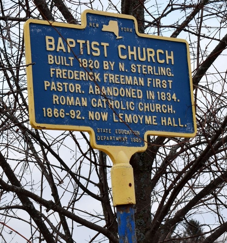 Baptist Church Marker image. Click for full size.