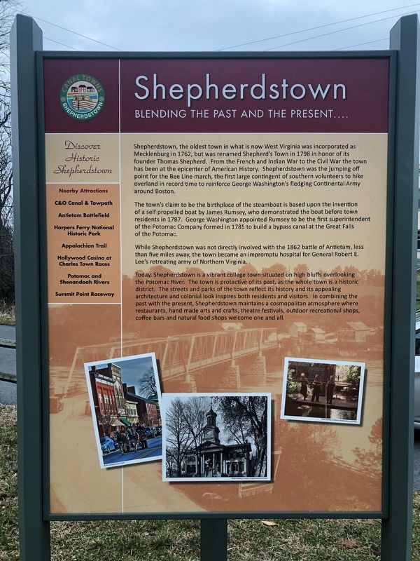 Shepherdstown Marker image. Click for full size.