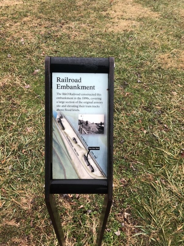 Railroad Embankment Marker. Click for full size. Railroad Embankment Marker image. Click for full size.