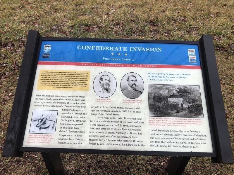 Confederate Invasion Marker image. Click for full size.