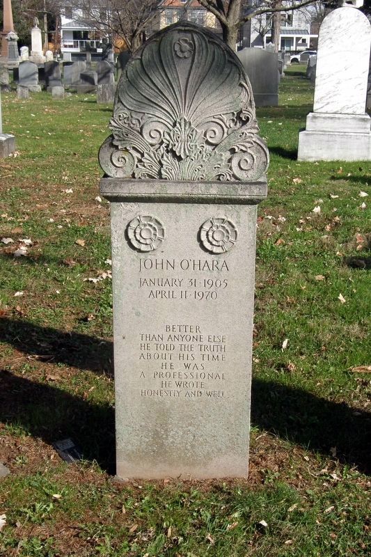 John O'Hara gravesite image. Click for full size.