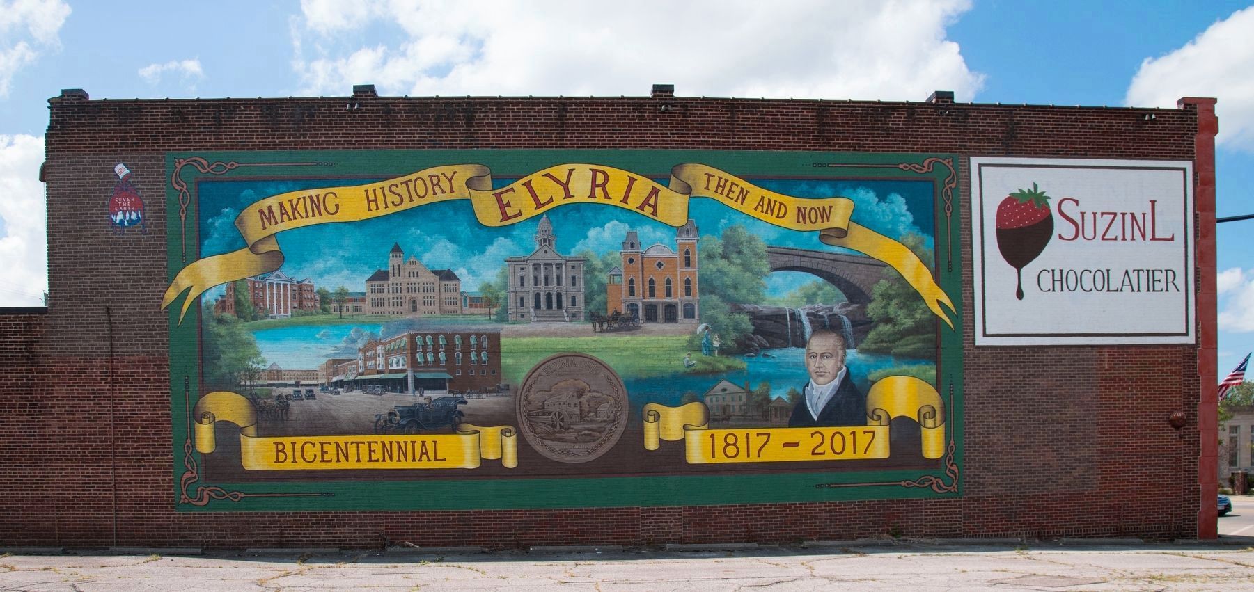 Elyria Bicentennial Mural, 1817–2017 image. Click for full size.