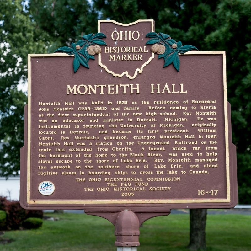 Monteith Hall Marker image. Click for full size.