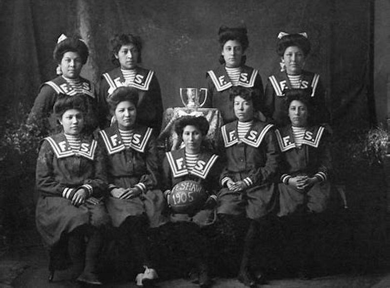 Fort Shaw 1904 Women's Basketball Team image. Click for full size.