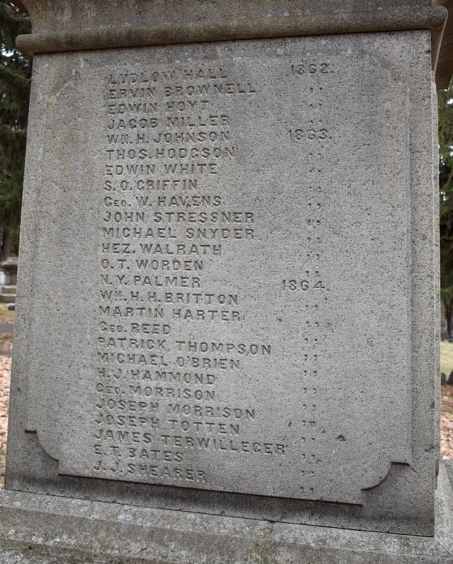 Civil War Memorial (Left Side) image. Click for full size.