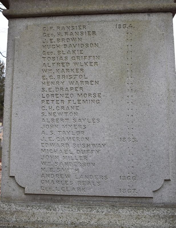 Civil War Memorial (Front Side) image. Click for full size.