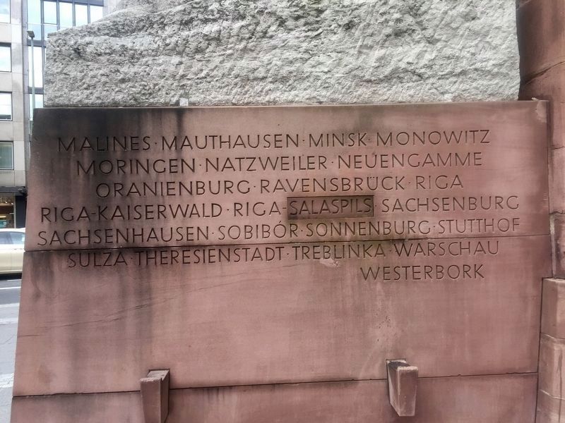 Memorial for the Resistance Against Nazi Terror - third panel image. Click for full size.