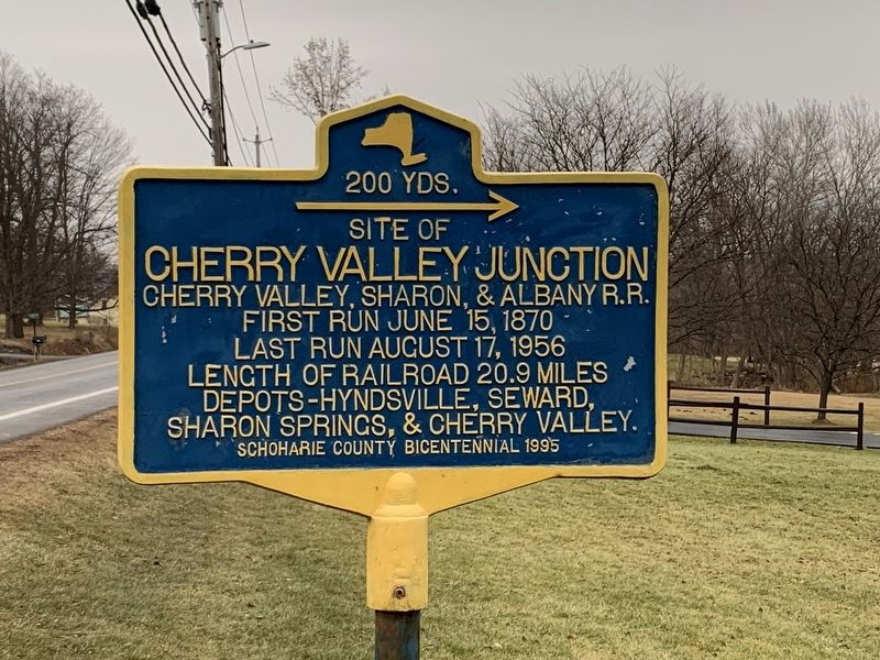 Cherry Valley Junction Marker image. Click for full size.