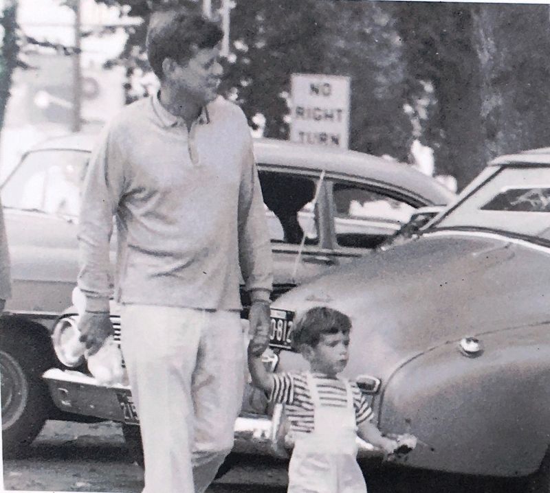 Photo Insert: JFK with his son image. Click for full size.