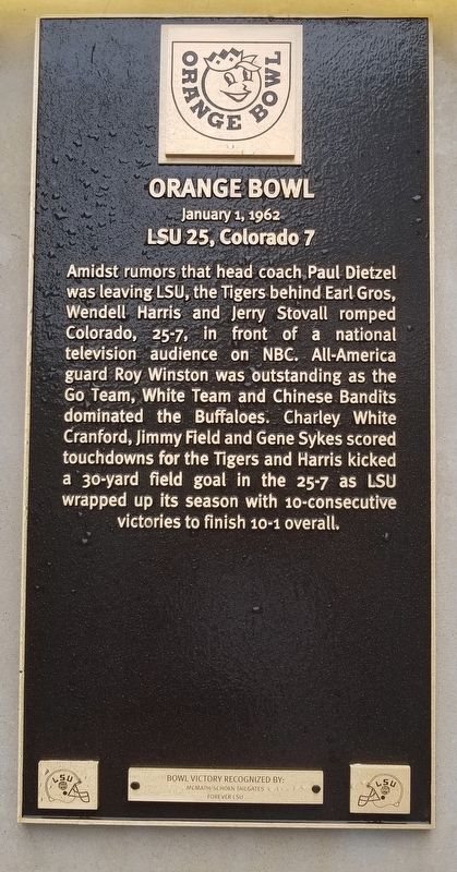 Orange Bowl Marker image. Click for full size.
