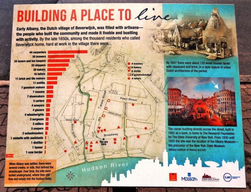 Building A Place to Live Marker image. Click for full size.