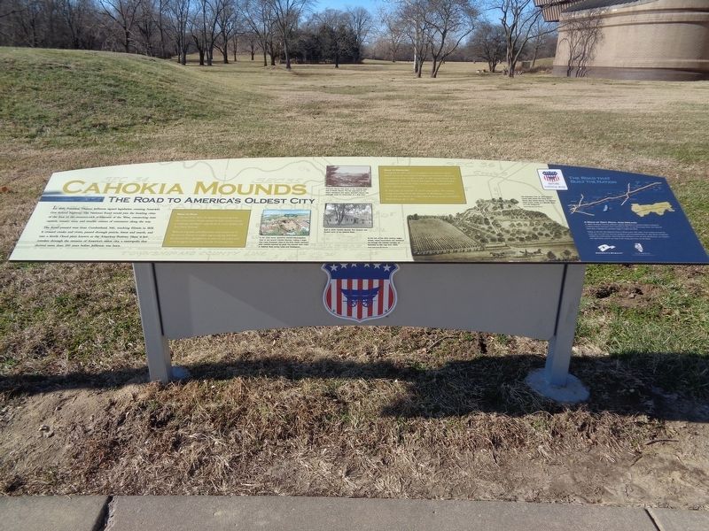 Cahokia Mounds Marker image. Click for full size.
