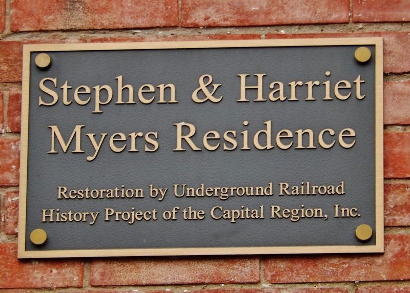 Underground Railroad History Project Plaque<br>(<i>mounted just left of the entrance</i>) image. Click for full size.