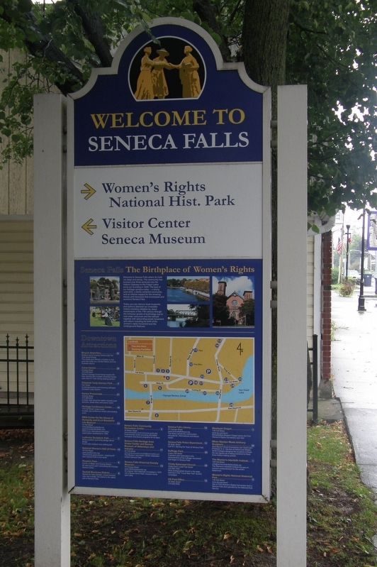 Welcome to Seneca Falls Marker image. Click for full size.