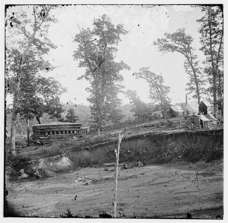 Chattanooga, Tenn., vicinity. Blockhouse on the Nashville & Chattanooga Railroad image. Click for full size.