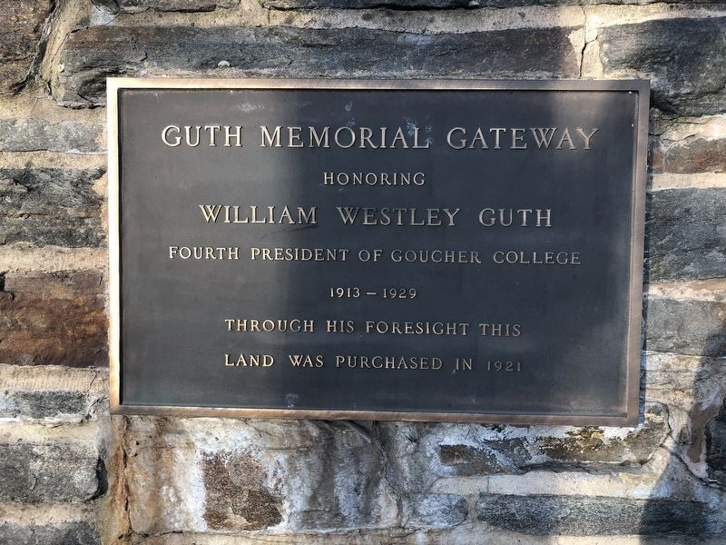 Guth Memorial Gateway Marker image. Click for full size.