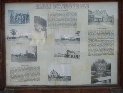 Early Ovando Years Marker, panel 1 image. Click for full size.