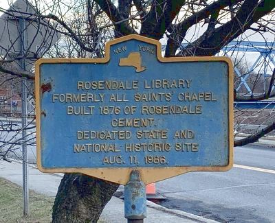 Rosendale Library Marker image. Click for full size.