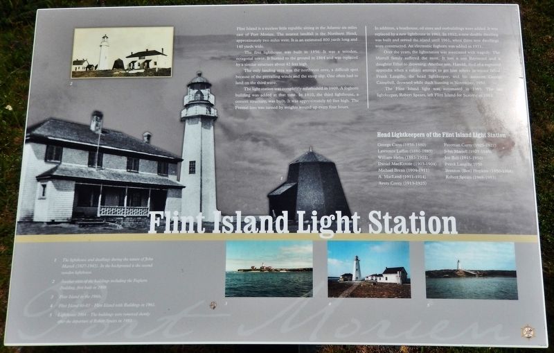 Flint Island Light Station Marker image. Click for full size.