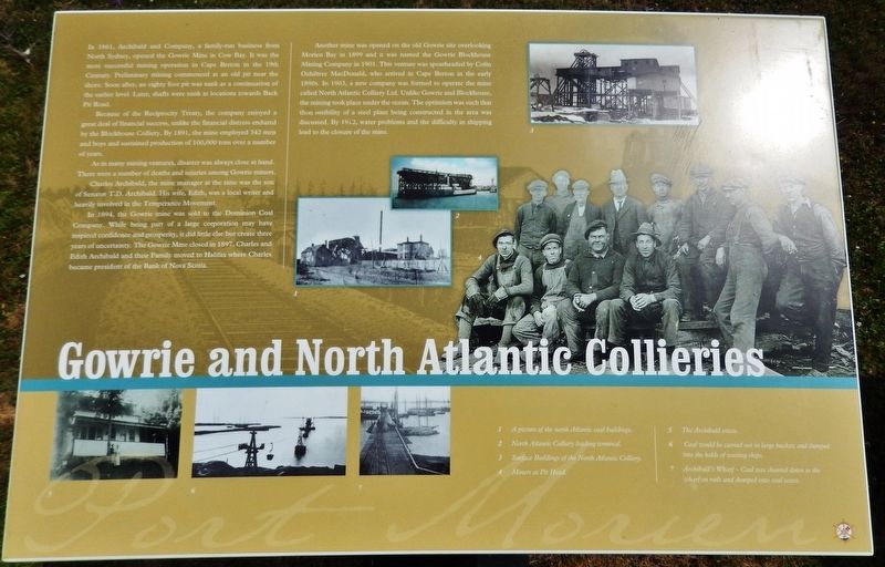 Gowrie and North Atlantic Collieries Marker image. Click for full size.