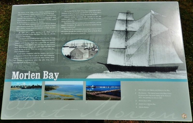 Morien Bay Marker image. Click for full size.