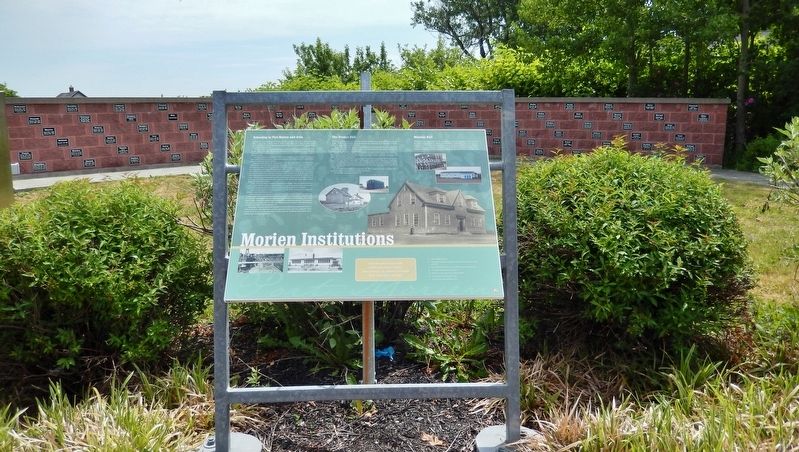 Morien Institutions Marker (<i>wide view</i>) image. Click for full size.