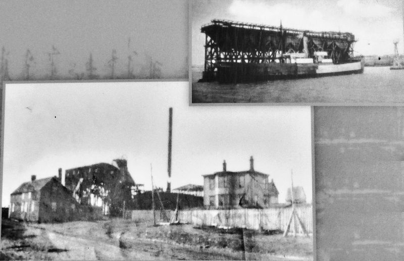 Marker detail: North Atlantic Colliery buildngs and terminal image. Click for full size.