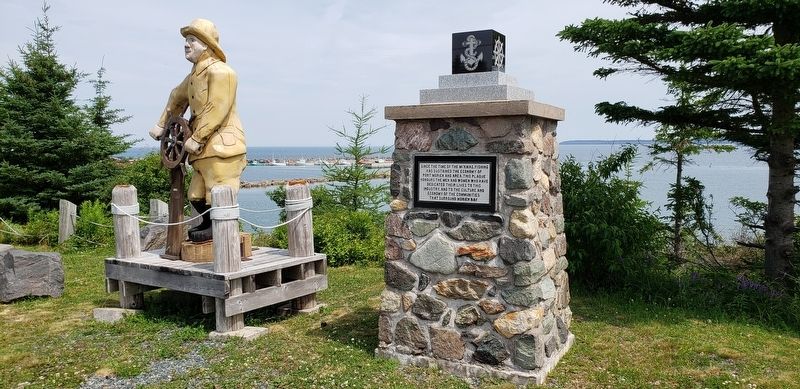 Port Morien Fishermen’s Monument<br>(<i>located near marker</i>) image. Click for full size.