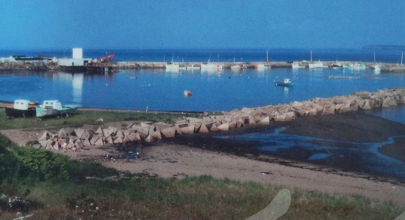 Marker detail: Morien Harbor image. Click for full size.