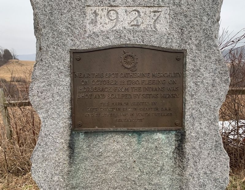 Catherine Merckley Marker. Click for full size. Catherine Merckley Marker image. Click for full size.