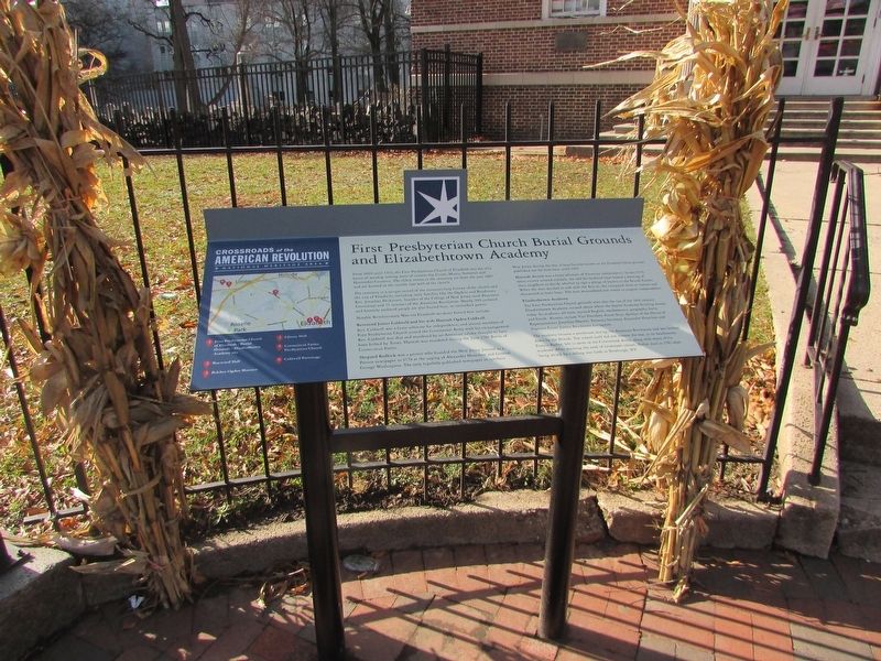First Presbyterian Church Burial Grounds and Elizabethtown Academy Marker image. Click for full size.