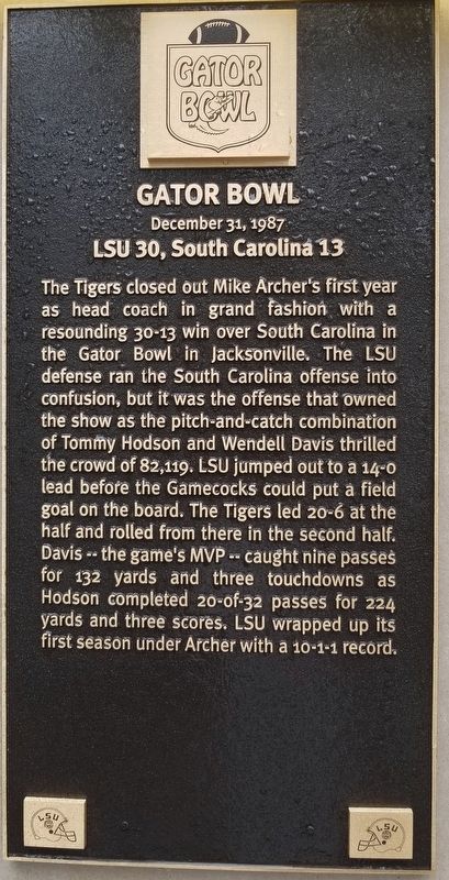 Gator Bowl Marker image. Click for full size.