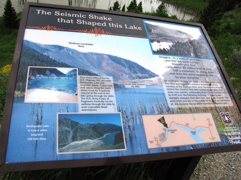 The Seismic Shake that Shaped this Lake Marker image. Click for full size.