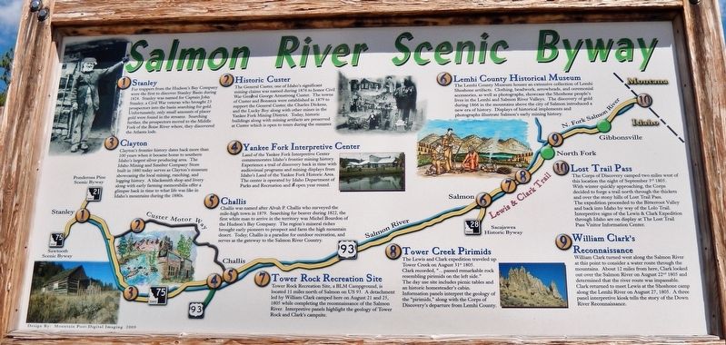 Salmon River Scenic Byway Marker image. Click for full size.