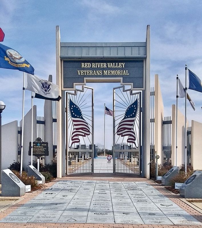 Entrance to the Red River Valley Veterans Memorial. image. Click for full size.