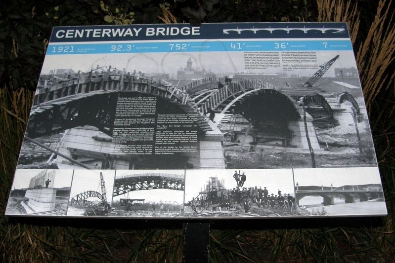 Centerway Bridge Marker. Click for full size. Centerway Bridge Marker image. Click for full size.