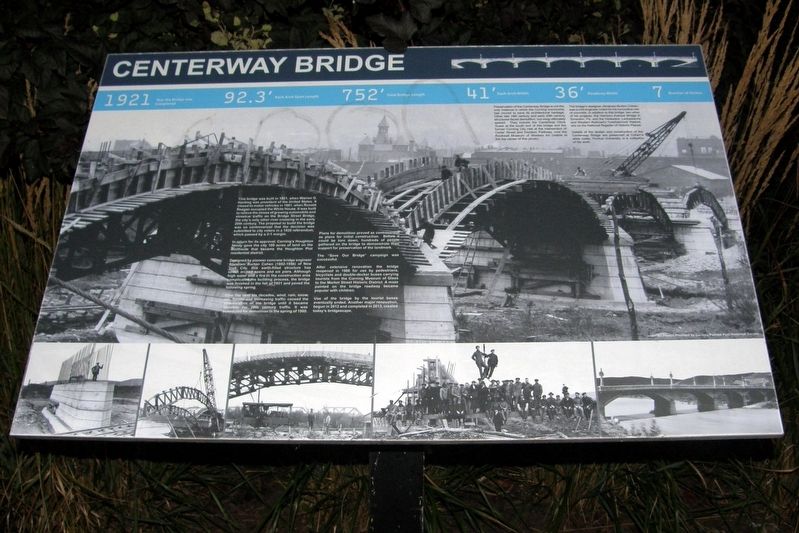 Centerway Bridge Marker image. Click for full size.
