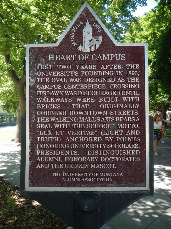 The Heart of Campus Marker image. Click for full size.