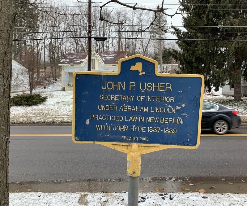 John P. Usher Marker image. Click for full size.