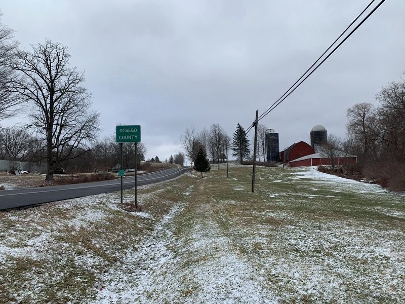 Looking East From Marker Along US 20 image. Click for full size.