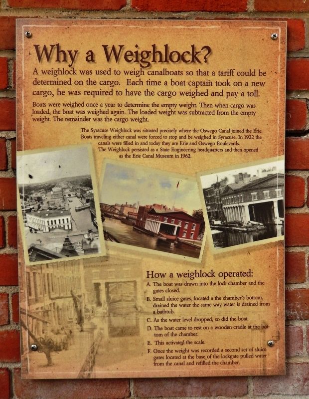 Why a Weighlock? Marker image. Click for full size.