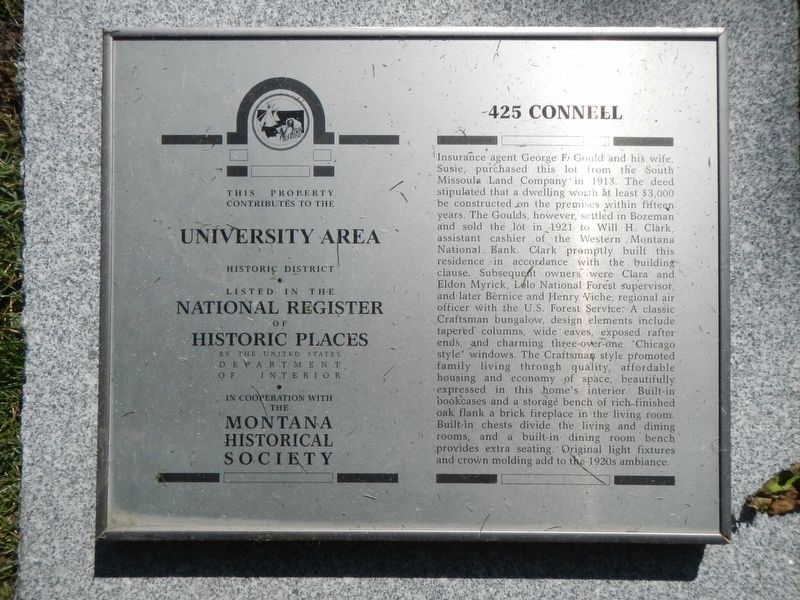 425 Connell Marker image. Click for full size.