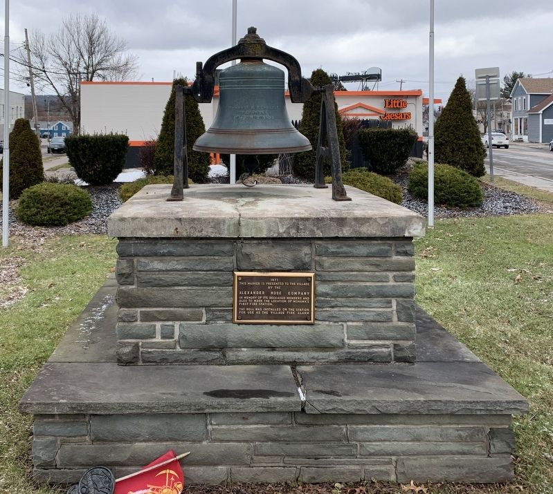 Mohawk’s First Fire Station Marker image. Click for full size.