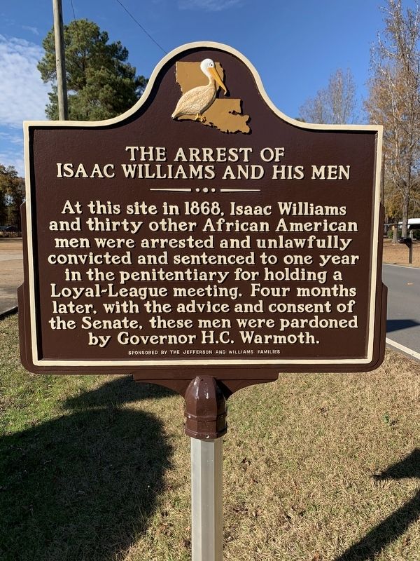 The Arrest of Isaac Williams and his Men Marker image. Click for full size.