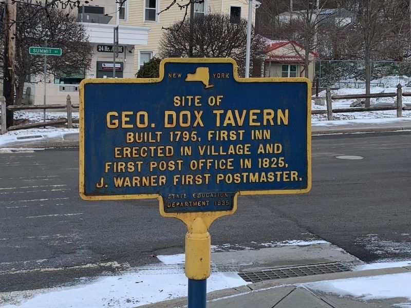 Geo. Dox Tavern Marker. Click for full size. Geo. Dox Tavern Marker image. Click for full size.