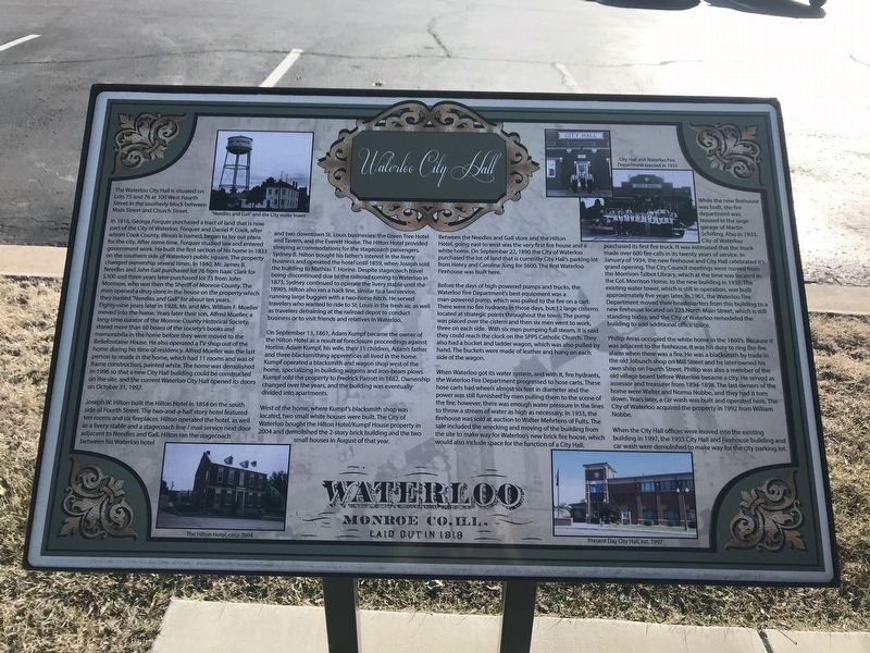 Waterloo City Hall Marker image. Click for full size.
